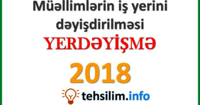 Müəllimlərin iş yerini dəyişdirilməsinə start verilir.. Müəllimlərin iş yerini dəyişdirilməsinə start verilir..