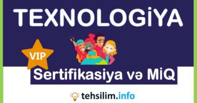 Texnologiya Sertifikasiya Və Miq 2021 3 Tehsilim Info